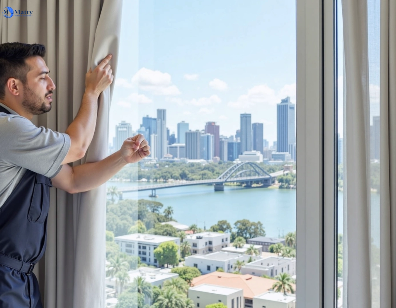 Professional curtain steam cleaning service lethbridge-vic QLD by Matty Curtain Cleaning